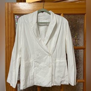 CASEY CASEY Double Breasted White Jacket / Blazer M